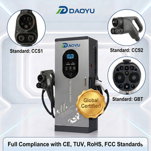 Borne de Recharge Rapide DC 80kW Double Prise CCS1 CCS2 GBT Universelle pour Véhicules Électriques, Station de Recharge Compacte sur Pied 800*800 - Product Image 4