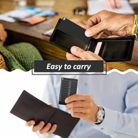Carte de notes réutilisable en métal, carte de notes effaçable en acier inoxydable avec stylet