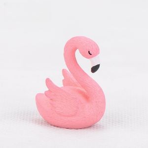 Figuras de Animales de Dibujos Animados, Mini Flamencos de Resina, Artesanía Ecológica, Regalo, Decoración para Escritorio, Jardín, Hogar, Bonsái, Flamenco para Niños - Product Image 1