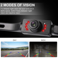 Caméra de recul universelle pour voiture avec lignes de guidage de stationnement, caméra de véhicule étanche pour Android, SUV, camion, camping-car et toutes voitures