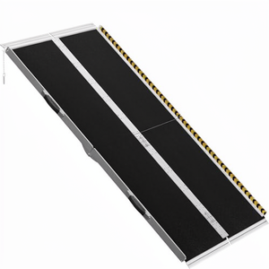 <span class=keywords><strong>Rampe</strong></span> pliante légère en aluminium d'<span class=keywords><strong>occasion</strong></span> pour <span class=keywords><strong>fauteuil</strong></span> <span class=keywords><strong>roulant</strong></span>, 182 cm, capacité de charge 363 kg, antidérapante, inclinaison personnalisable (1045), carborundum, garantie 1 an - Product Image 3