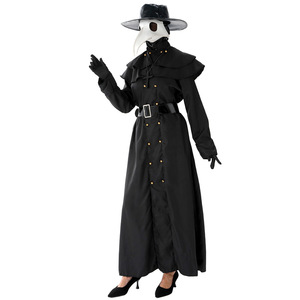 Costume de Médecin de la <span class=keywords><strong>Peste</strong></span> pour Spectacle Scénique, Masque de Corbeau Noir à Bec de Faisan, Déguisement de Médecin de la <span class=keywords><strong>Peste</strong></span> pour la Fête des Morts, Costume d'Horreur de Médecin - Product Image 6