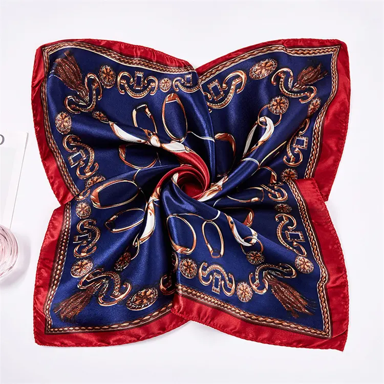 Wholesale 7 Patterns Of Tarot Printed Twill Silk Ribbon Skinny Bag Scarf