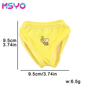 MSYO Ropa Interior con Estampado de Abejas y Flores para Muñecas de 18 Pulgadas, Lindos Estilos Amarillos y Blancos, Accesorios para Muñecas, Regalo Promocional - Product Image 6