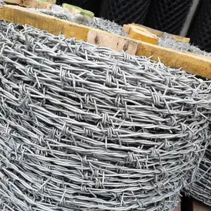 Atacado galvanizado ferro arame farpado Preço Por Rolo kenya Cerca De Arame Farpado