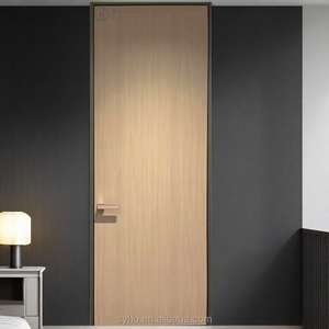 Plat à l'extérieur ouvert à l'intérieur <span class=keywords><strong>porte</strong></span> en <span class=keywords><strong>bois</strong></span> en <span class=keywords><strong>aluminium</strong></span> portes intérieures minimalistes en alliage d'<span class=keywords><strong>aluminium</strong></span> <span class=keywords><strong>porte</strong></span> en <span class=keywords><strong>bois</strong></span> <span class=keywords><strong>imitation</strong></span> exportation - Product Image 4