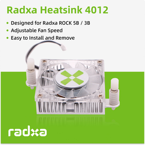 ฮีทซิงค์ระบายความร้อน Radxa รุ่น 4012 พร้อมพัดลมปรับความเร็วได้ ใช้ได้กับ ROCK 3B 5B 5B+ 5T ติดตั้งง่าย ถอดออกง่าย - Product Image 6