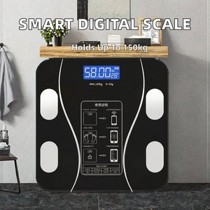 Pèse-personne intelligent rechargeable ORIGINAL avec écran LCD et plateforme en verre pour la maison - Product Image 2