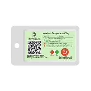 Zenmeasure t-tag Bluetooth Màn hình điện tử cho y học dùng một lần giao thông vận tải và lưu trữ USB dữ liệu nhiệt độ logger