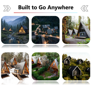 Cabañ<span class=keywords><strong>a</strong></span> Prefabricada Tipo <span class=keywords><strong>A</strong></span> con Aislamiento para Glamping o Airbnb, Solución para Proyectos <span class=keywords><strong>de</strong></span> Montañ<span class=keywords><strong>a</strong></span> y <span class=keywords><strong>Playa</strong></span> y Uso Comercial - Product Image 6