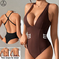 Body sculptant en nylon pour femme, dos nu en V profond, string, amincissant la taille, resserrant le ventre, rehausseur de fesses