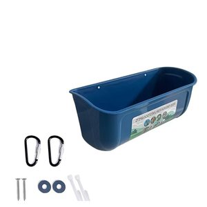 Mangeoires et abreuvoirs grande capacité pour poulets avec clips, fournitures pour poulets et chèvres, bac spacieux monté - Product Image 1