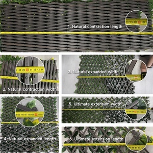 Muro de Privacidad Expandible de Césped Artificial de Lujo Verde, Estilo Hoja, para Jardín, Decoración de Interiores, Resistente a Rayos UV, <span class=keywords><strong>el</strong></span> Más Vendido - Product Image 5