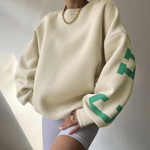 <span class=keywords><strong>Felpe</strong></span> e Maglioni Oversize Personalizzati in Cotone Felpato per Donna, Abbigliamento Streetwear - Product Image 3