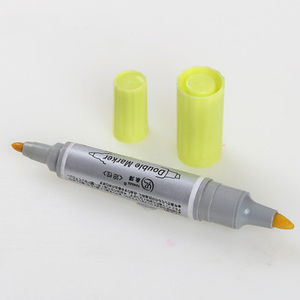 Hot Selling 20colors Permanent Dual Tips Plastic Marker Double Headed Acrylic <b>Paint</b> Pens Markers for <b>Rocks</b> Wood - Product Image 3