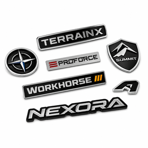 Sports Style 3D Chrome ABS Plastic Car Emblem Custom Nameplate <strong>Auto</strong> Badge for 3M Adhesive Exterior <strong>Decoration</strong> <strong>Decal</strong> - Product Image 3