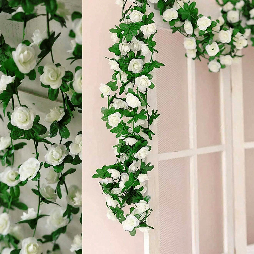 White rose vines [2.5 meters]