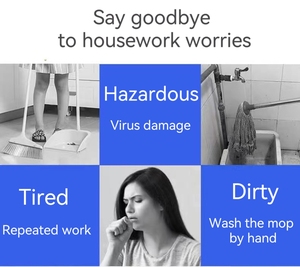 Mini yên tĩnh <span class=keywords><strong>Robot</strong></span> chân không với bàn chải kép không dây tự sạc <span class=keywords><strong>Robot</strong></span> Máy hút bụi cho ngôi nhà lớn - Product Image 3