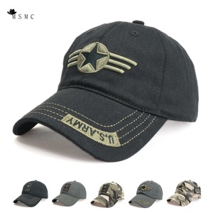 Gorra de Béisbol MSMC Unisex de Lona con Estrella Bordada y Logotipo del Ejército de EE. UU., Gorra de Visera Suave para Exteriores - Product Image 1