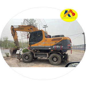 Excavadora De Ruedas Hyundai 210W-9 Usada Con Motor Cummins 210W 150W 225W 170W 60W Ruedas Excavadora De Varios Modelos Disponibles - Product Image 1