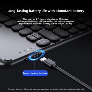 Jemdo Bàn phím không dây cho máy tính bảng Huawei Octa Core Android 12 6GB harmonyos kinh doanh sử dụng có tính năng đầu vào bằng giọng nói vật liệu nhựa - Product Image 4