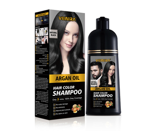 OEM Nature Organic Permanent Ammonia Free 5-Minute Black Cover Gray Hair <strong>Dyeing</strong> Color <strong>Bubble</strong> Shampoo - Product Image 2
