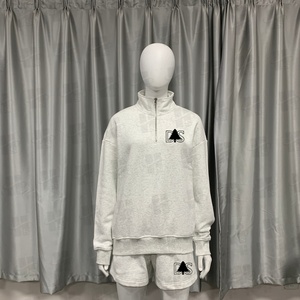 2026 Custom <strong>Men</strong> Plain <strong>Half</strong> <strong>Zip</strong> Fleece Knit Pullover Hoodie Sweatshirts High Quality 1/4 <strong>Zip</strong> Casual Hoodie Quarter <strong>Zip</strong> <strong>Jackets</strong> - Product Image 3