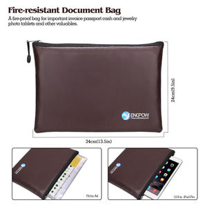 भूरे रंग के मध्य दस्तावेज़ फ़ाइल संग्रह बैग गर्म बेचना फैशनेबल महिला पुरुषों का पैसा बैग - Product Image 3