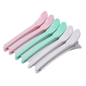 Pinzas de plástico para el cabello de 12 cm, pinzas multifuncionales de colores para uso diario, color rosa, blanco, verde, color sólido - Product Image 5