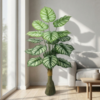 Palmiers tropicaux et grandes feuilles de bananier en plastique, fausse verdure pour la décoration extérieure du jardin et de la maison, plantes décoratives artificielles