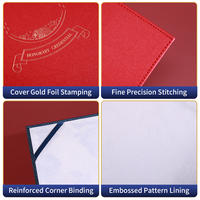 Porta Certificados de Cuero PU Grabado, con Logotipo Personalizado, Carpeta para Diplomas, Cubierta para Documentos de Graduación, para Escuela u Oficina