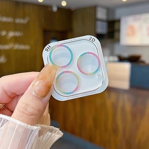 Protector de Cámara de Alta Calidad con Cobertura Total, Protector de Lente de Cámara de Vidrio Templado con Brillantina para <span class=keywords><strong>iPhone</strong></span> 16 Pro Max 16 15 <span class=keywords><strong>Plus</strong></span> 14 Pro - Product Image 1