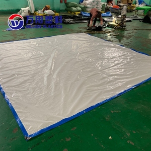 Bâche PE personnalisée du fabricant Linyi 4x5m, bâche PE bleue et <span class=keywords><strong>blanche</strong></span>, bâche PE laminée - Product Image 3