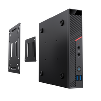 N500 Thin Mini ITX Chassis 1L Design Chassis Solution d'alimentation externe Support VESA Mount 35W ou 65 CPU Cooler 2 USB Type C