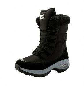 Botas de nieve impermeables con amortiguación de aire, forro de malla engrosado y parte superior de lona para senderismo y excursionismo - Product Image 1