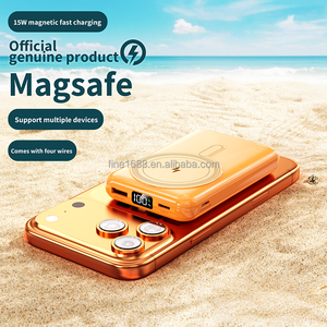 Banque d'alimentation magnétique ODM/OEM 22,5W 10000mAh avec 4 câbles, chargeur <span class=keywords><strong>portable</strong></span> pour <span class=keywords><strong>iPhone</strong></span> 17, <span class=keywords><strong>batterie</strong></span> externe, pack de <span class=keywords><strong>batterie</strong></span> - Product Image 3
