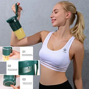USB Powered xách tay máy xay sinh tố Mini Máy ép trái cây cam sản xuất nước trái cây chai nhựa cho du lịch cá nhân hộ gia đình xe ngoài trời khách sạn sử dụng - Product Image 6