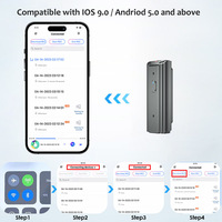 Mini Dictaphone Portable 64 Go WAV OPUS Enregistreur vocal numérique avec télécommande APP