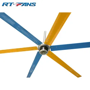 RTFANS Best Selling 6 blades High Volume Low Speed 24ft HVLS Commercial ceiling fan in Thailand
