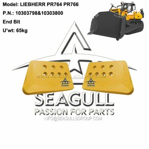 Liebherr Dozer <span class=keywords><strong>End</strong></span> <span class=keywords><strong>Bit</strong></span> Cắt Cạnh 10303798 & 10303800 Cho PR764 PR766 - Product Image 2