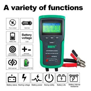 DUOYI DY2015 12V araba akü sistemi Test cihazı kapasite maksimum elektronik yük akü marş şarj testi dijital teşhis aracı - Product Image 3