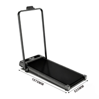 Tapis de marche électrique YUNPAO pour bureau, sous le bureau, 2.0HP, utilisation domestique, portable, pliable, avec écran LED et télécommande
