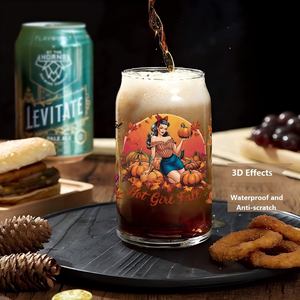 Autocollant UV DTF à thème d'automne chaleureux et confortable, motif citrouille, vente en gros, transfert UV DTF personnalisé par un designer, pour gobelet en verre de 16 oz - Product Image 5