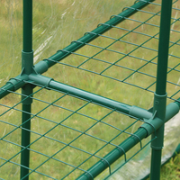 Tente de serre en PVC Portable pour l'extérieur Mini plantes à fleurs chaudes étanche petit cadre maison de plantes en bois pour la culture