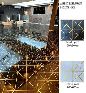 Gạch kết thúc Non-Slip 600*600 mét sứ gạch lát sàn vàng hình chữ nhật mô hình bằng đá cẩm thạch trắng khách sạn sang trọng Matte gốm gạch lát sàn - Product Image 4