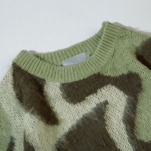 Suéter elegante de mohair para hombre con mangas largas y sensación ligera para todas las estaciones Suéter de mohair para hombre de calidad premium - Product Image 1