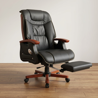 Chaise de bureau en cuir luxueuse pour le bureau du patron, idéale pour la maison, l'école, l'hôpital, l'hôtel, les gestionnaires, les PDG, convient à tous