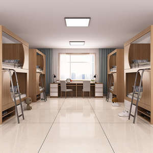 Ensemble de mobilier moderne pour hôtel, appartement, école : <span class=keywords><strong>lit</strong></span> <span class=keywords><strong>superposé</strong></span> <span class=keywords><strong>double</strong></span> pour dortoir, chambre à coucher, <span class=keywords><strong>en</strong></span> bois écologique et durable - Product Image 4