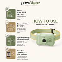 Traceur GPS 4G pour animaux de compagnie avec caméra pour la promenade des chiens et des chats en extérieur, OEM ODM, marque privée, vente en gros et au détail, fournitures pour animaux de compagnie PawGlobe