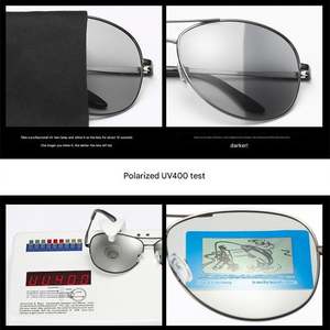 Gafas de Sol Polarizadas Vintage 2025 con Logotipo Personalizado, Antideslumbrantes, Protección UV400, Metálicas, Fotocromáticas, para Hombre - Product Image 3